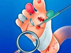 Gentle Foot Care: A Soothing Medical Game