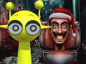 Sprunki Christmas Maze Escape